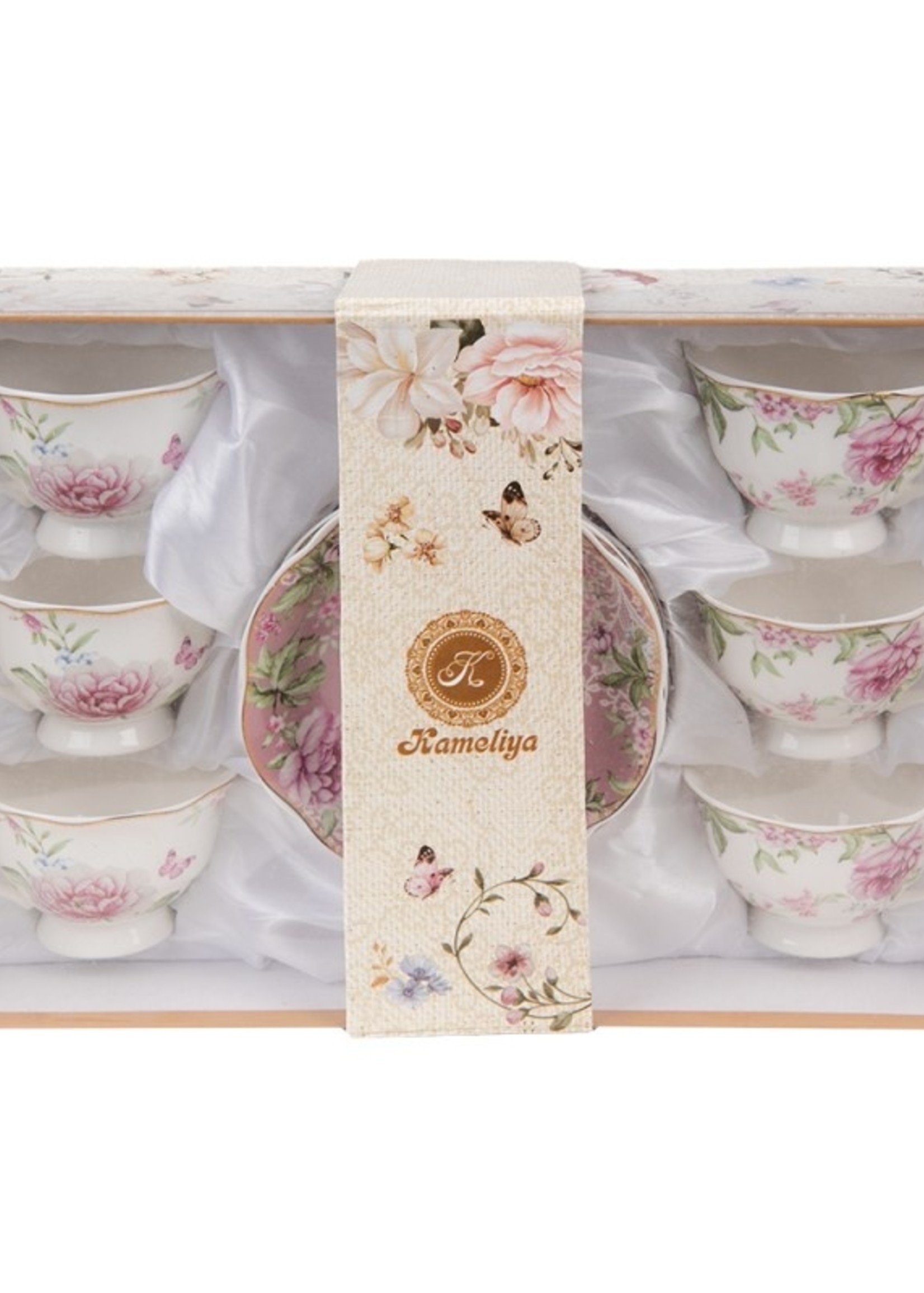 Clayre & Eef Tasse et soucoupe (6) 220 ml 6CE1439
