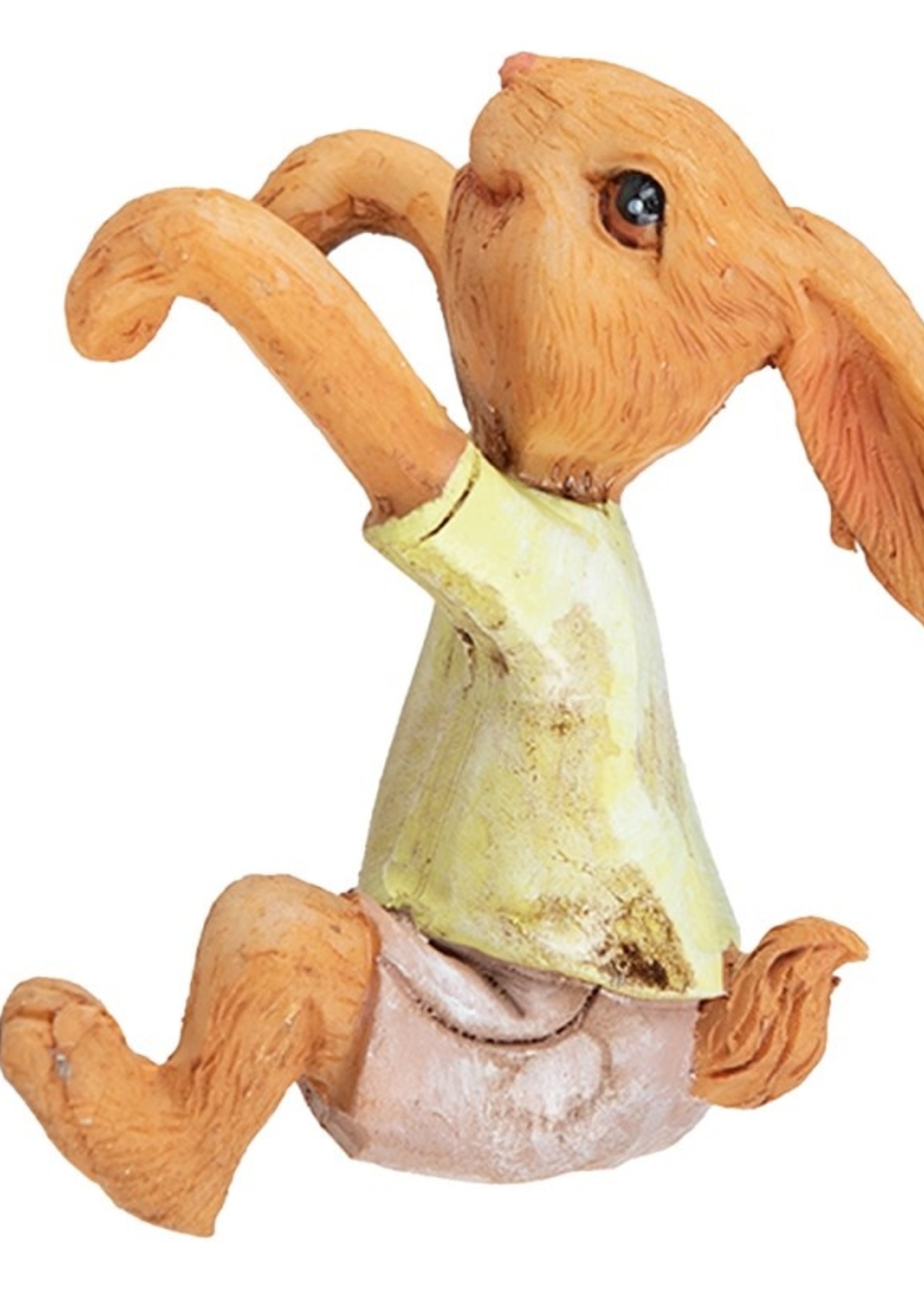 Clayre & Eef Décoration lapin 5*5*9 cm 6PR3532