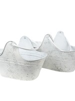 Clayre & Eef Décoration porte plantes (2) 40*21*25 / 35*18*23 cm 6Y4785