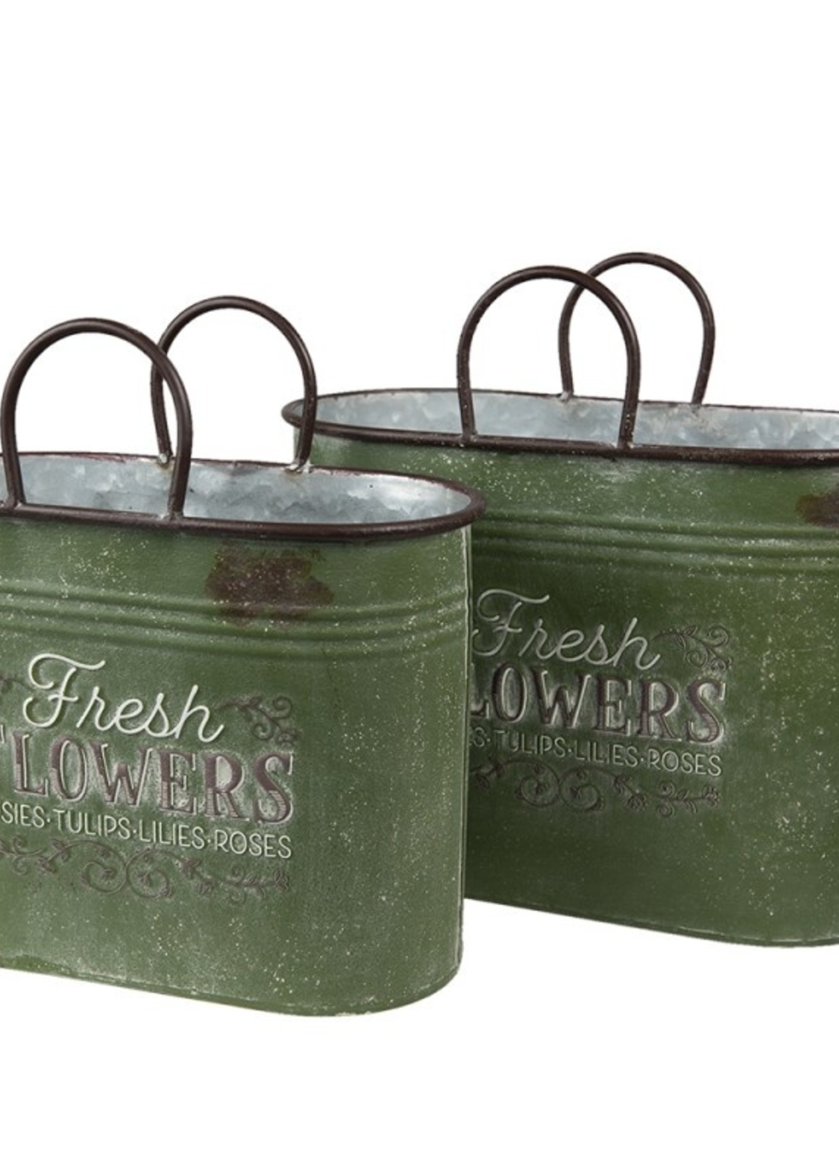 Clayre & Eef Décoration porte plantes (2) 36*18*25 / 30*15*23 cm 6Y4773