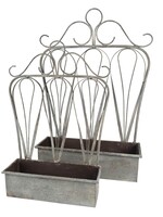 Clayre & Eef Porte plantes (2) 49*15*70 cm / 38*12*55 cm 5Y1004