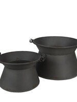 Clayre & Eef Pot de fleur (2) Ø 28*20 cm / Ø 22*16 cm 6Y4649