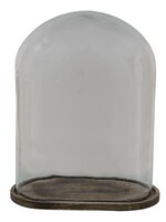 Clayre & Eef Cloche de verre 34*19*41 cm 6GL3432