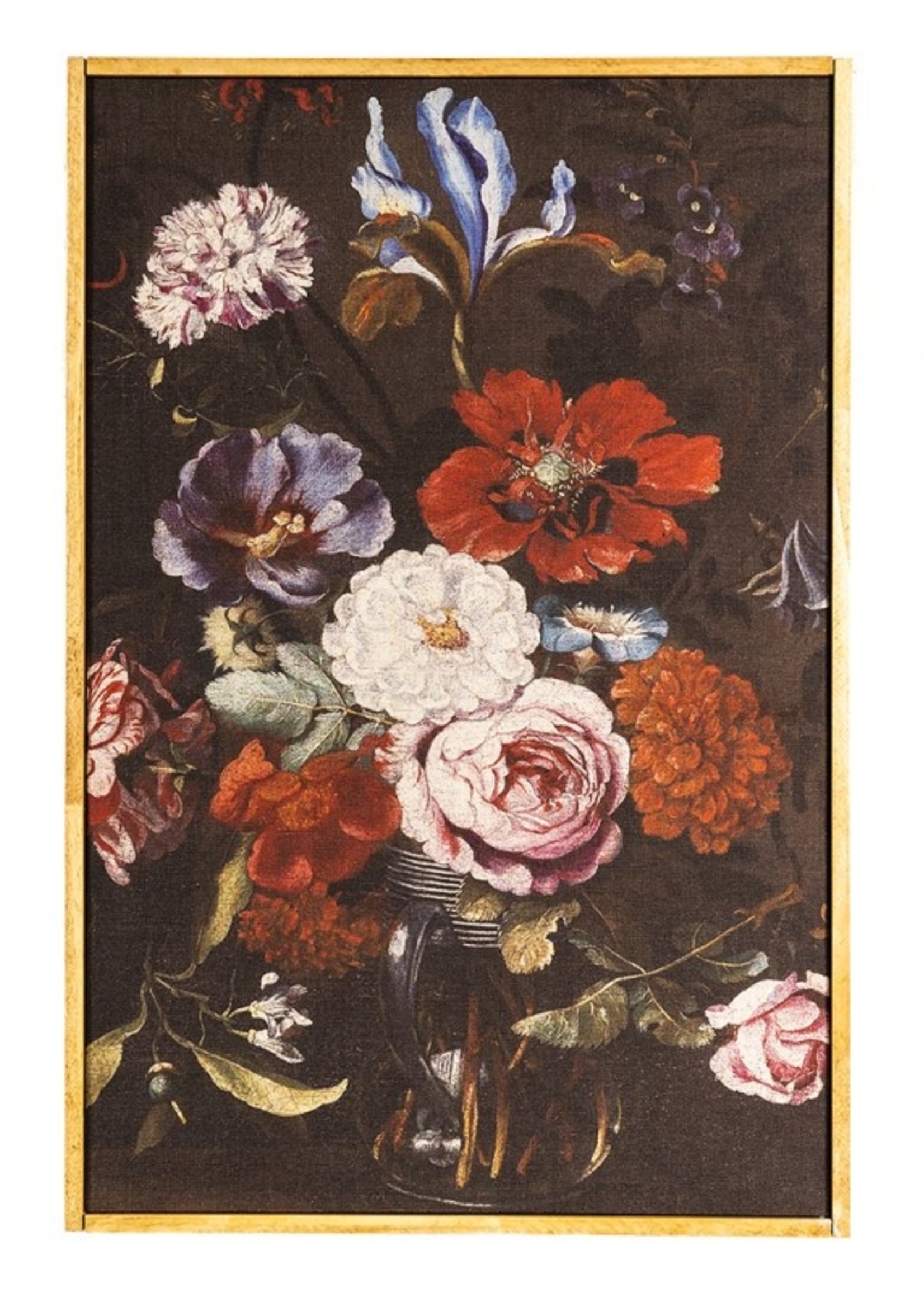 Clayre & Eef Schilderij met bloemen 40*3*60 cm 50618