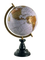 Clayre & Eef Blauwe Wereldbol/globe 22*22*37 cm 64932