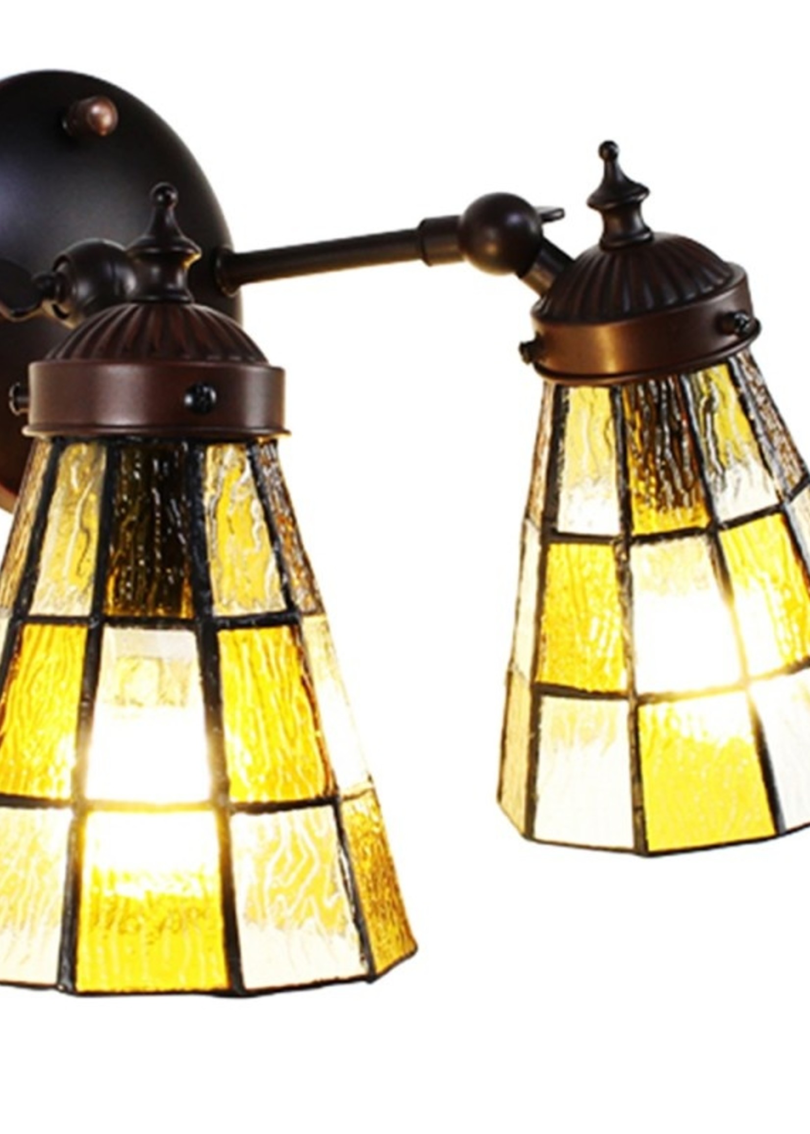 Clayre & Eef Wandlamp Tiffany 30*23*23 cm E14/max 2*40W 5LL-6216