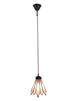 Clayre & Eef Lampe suspendue Tiffany 18*15*115 cm E14/max 1*25W 5LL-6218