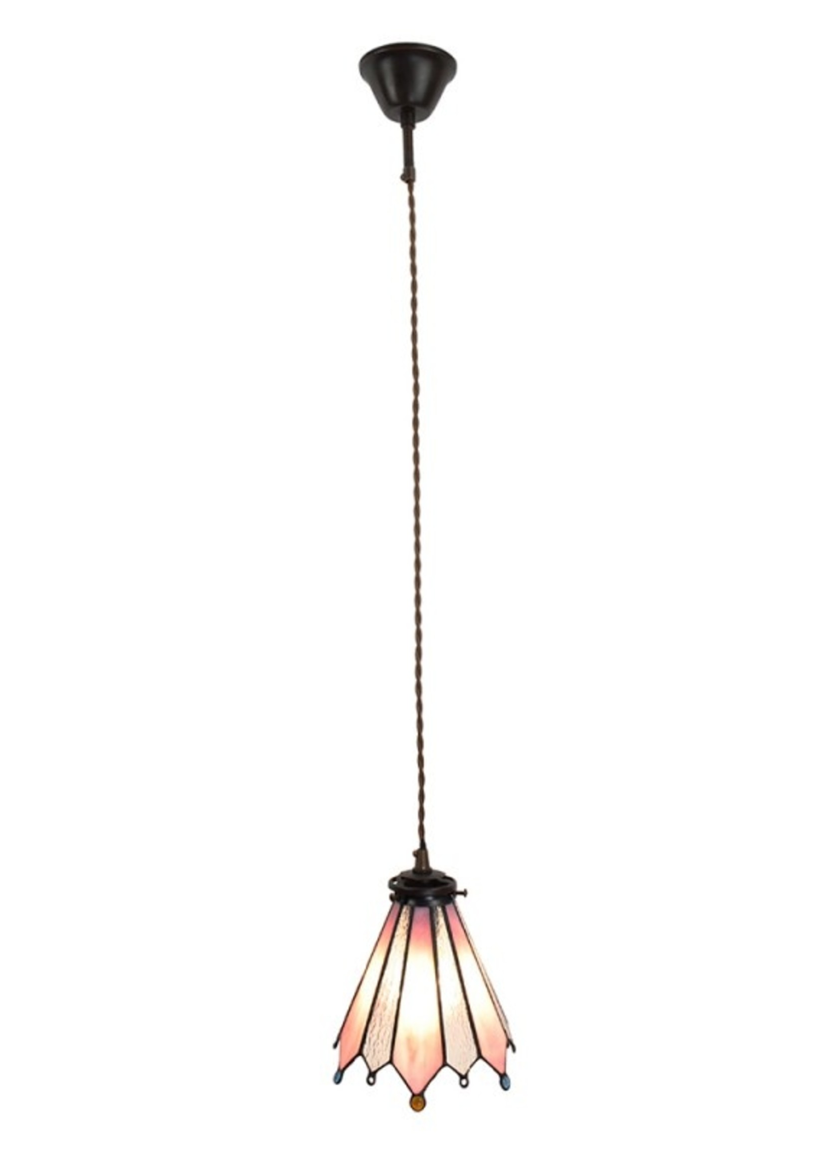 Clayre & Eef Hanglamp Tiffany 18*15*115 cm E14/max 1*25W 5LL-6218