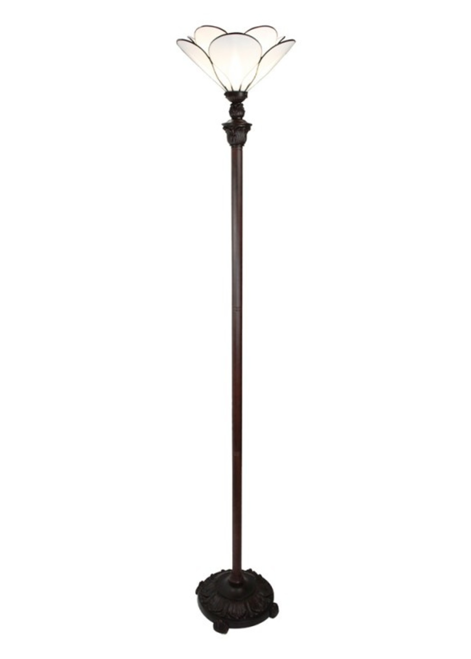 Clayre & Eef Vloerlamp Tiffany Ø 31*183 cm E27/max 1*60W 5LL-6219