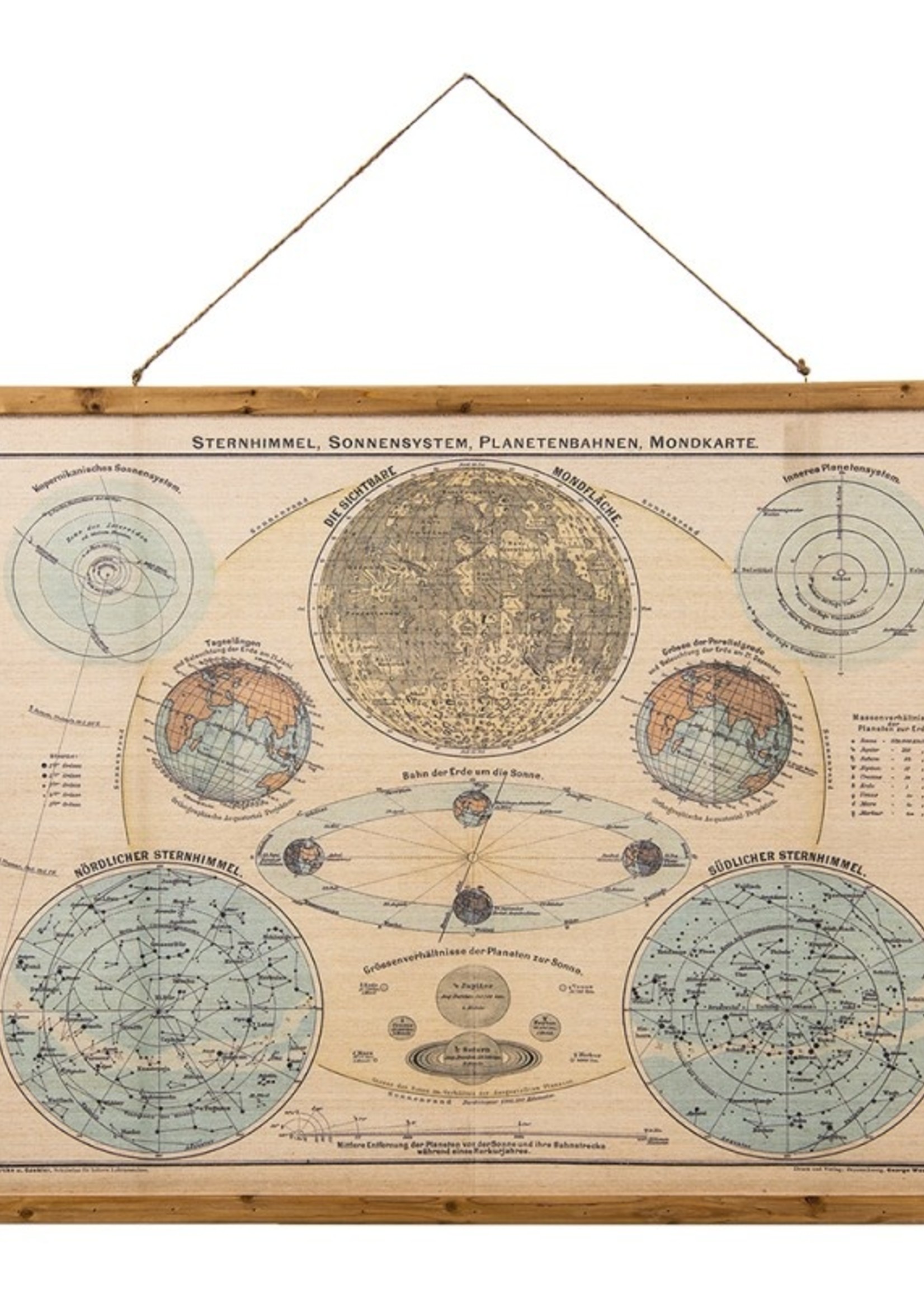 Clayre & Eef Carte murale carte du monde 100*2*76 cm 5WK0049