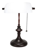 Clayre & Eef Bureaulamp wit 26*16*38 cm E27/max 1*40W 5LL-5683