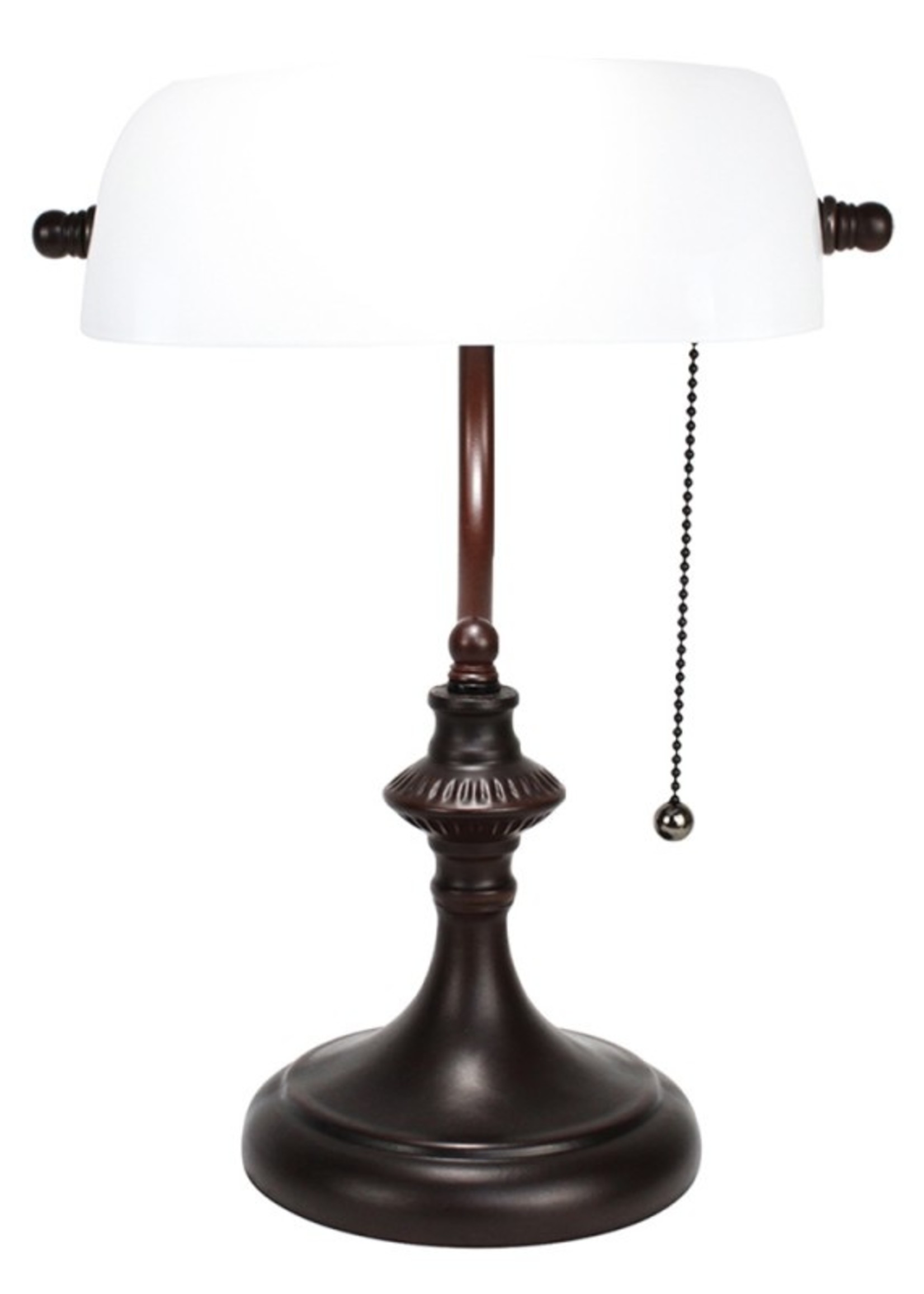 Clayre & Eef Bureaulamp wit 26*16*38 cm E27/max 1*40W 5LL-5683