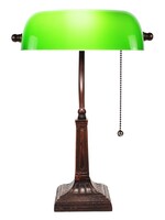 Clayre & Eef Bureaulamp groen 26*16*40 cm E27/max 1*40W 5LL-5685