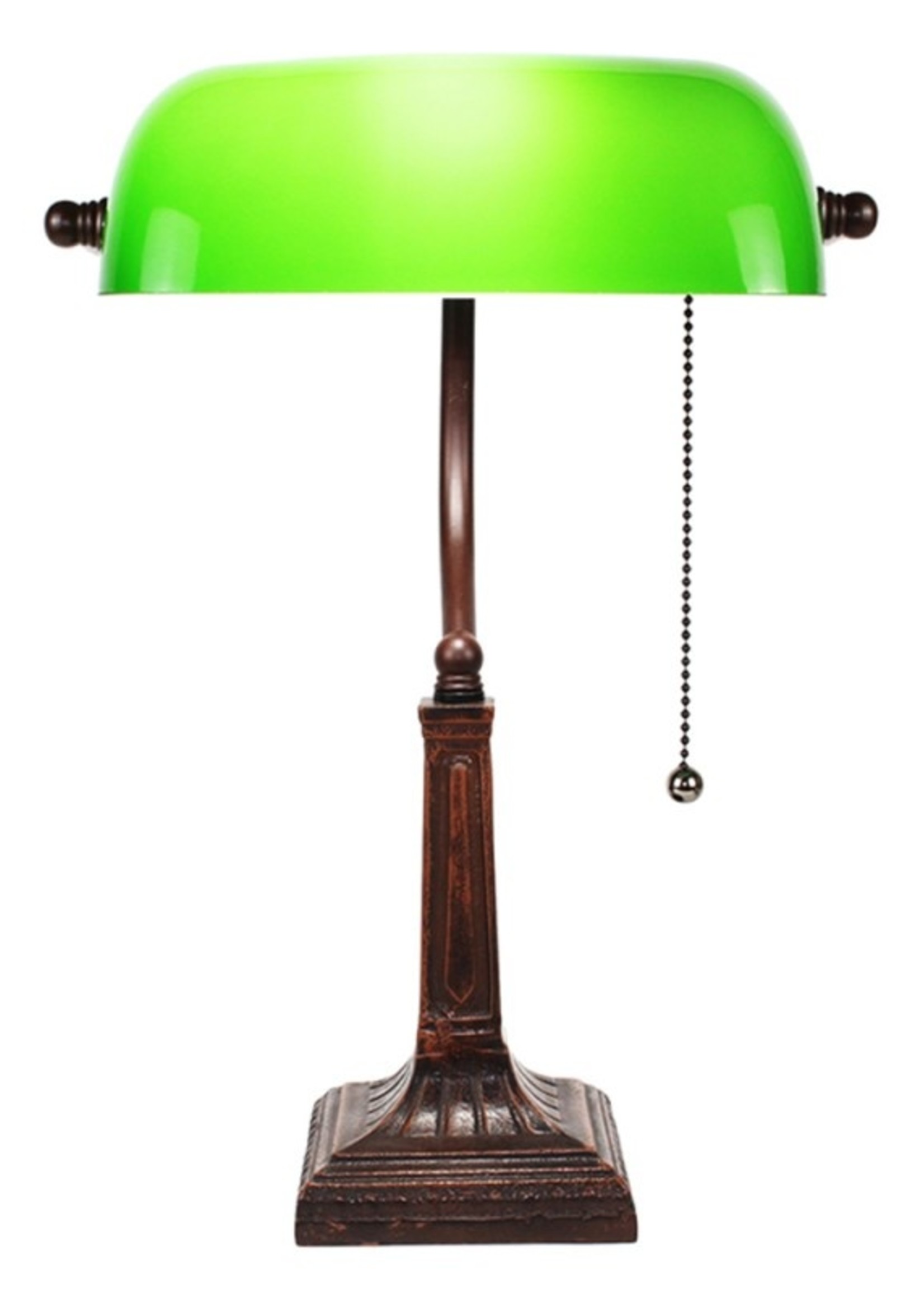 Clayre & Eef Bureaulamp groen 26*16*40 cm E27/max 1*40W 5LL-5685