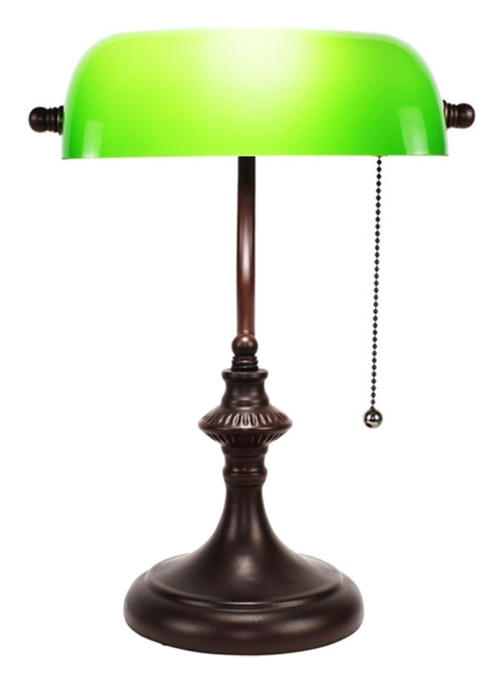 Clayre & Eef Bureaulamp groen 26*16*38 cm E27/max 1*40W 5LL-5684