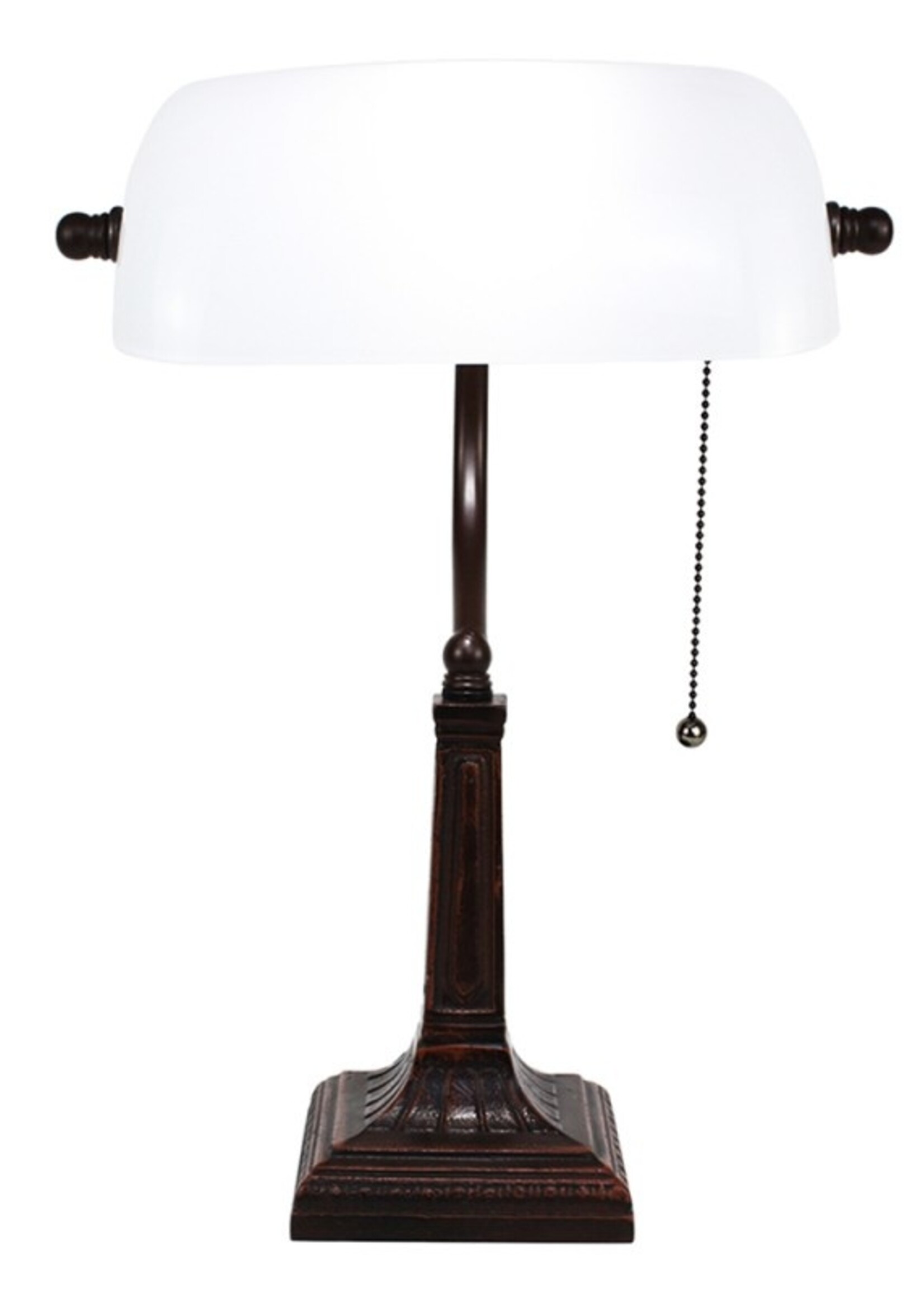 Clayre & Eef Lampe de bureau blanc 26*16*40 cm E27/max 1*40W 5LL-5686