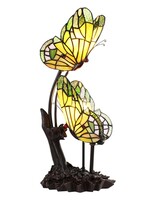 Clayre & Eef Tafellamp Tiffany 24*17*47 cm E14/max 2*25W 5LL-6230