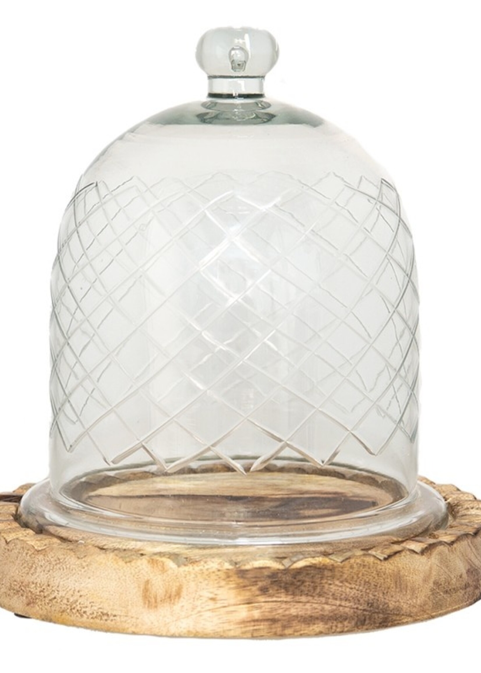Clayre & Eef Cloche de verre Ø 21*25 cm 6GL3532