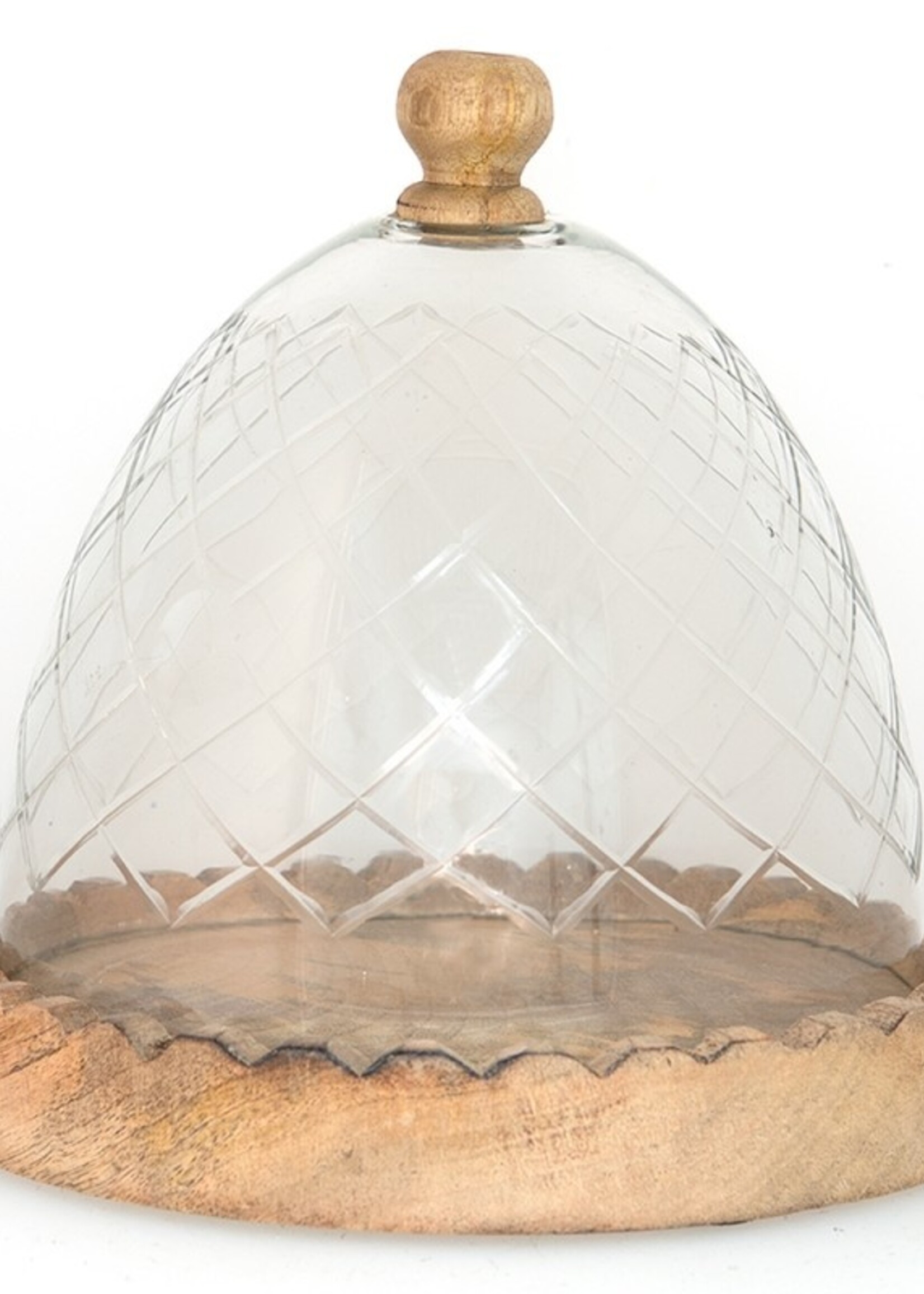 Clayre & Eef Cloche de verre Ø 22*23 cm 6GL3531