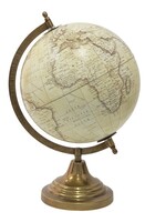 Clayre & Eef Beige Wereldbol/globe 22*22*33 cm 64904