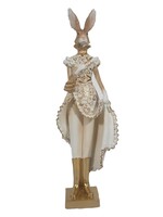 Clayre & Eef Décoration lapin 11*8*33 cm 6PR3603