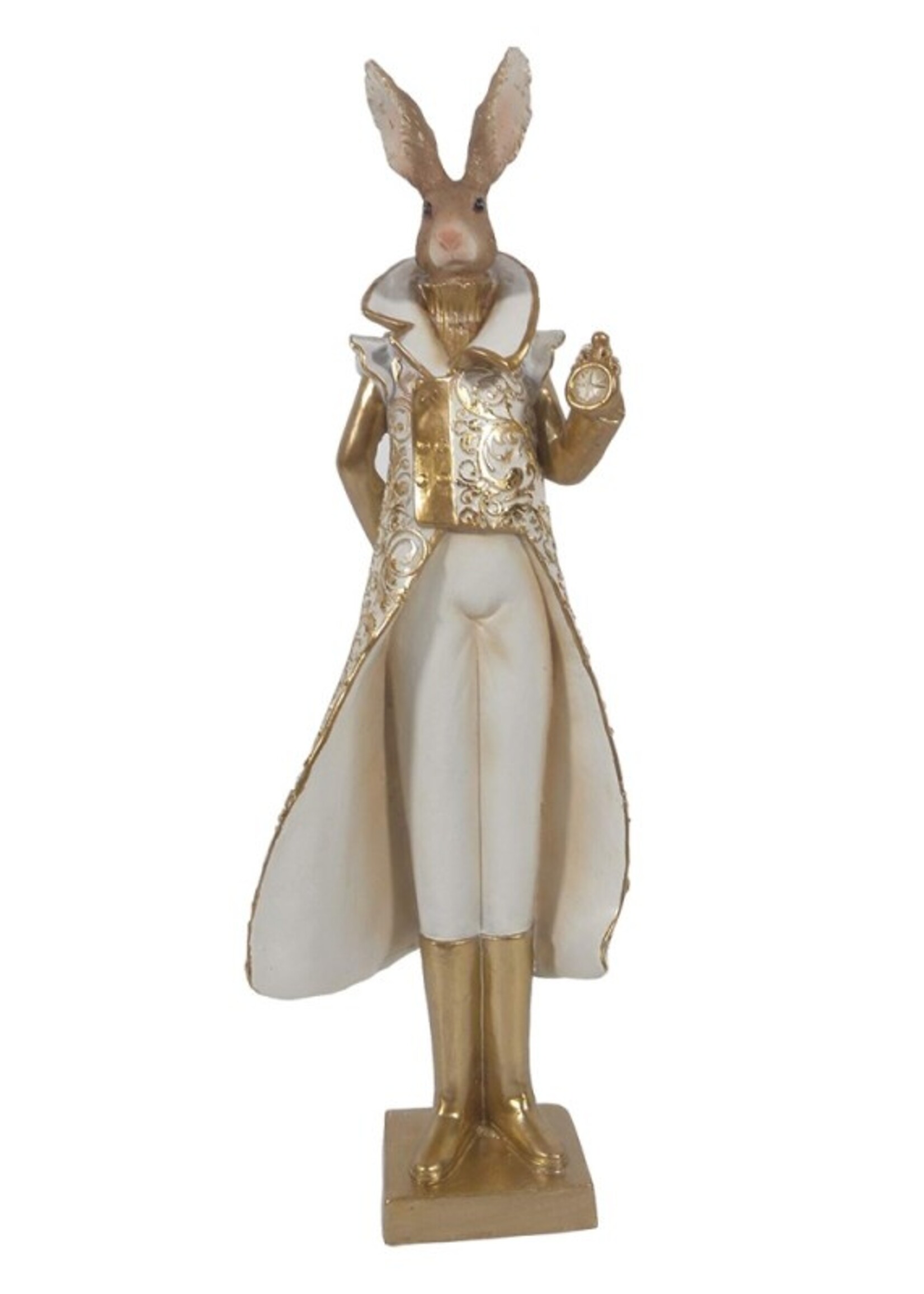 Clayre & Eef Décoration lapin 11*8*33 cm 6PR3602