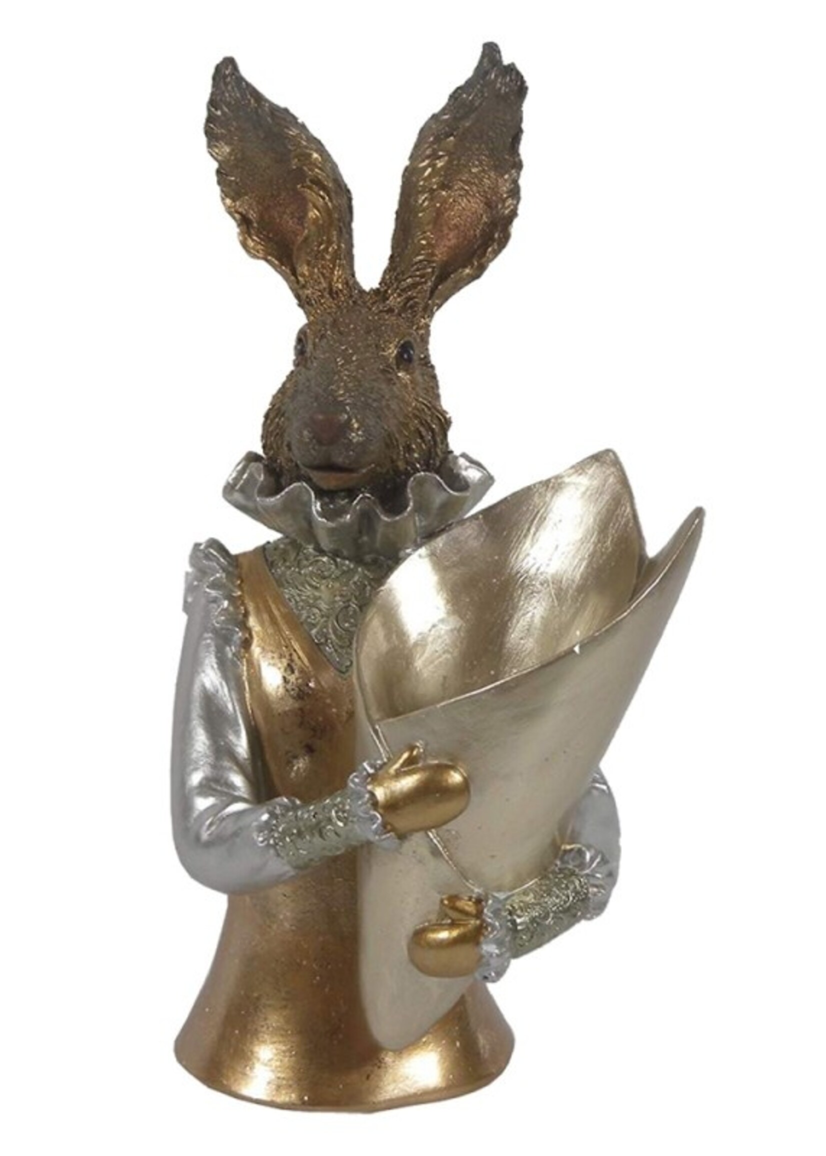 Clayre & Eef Decoratie konijn 16*13*30 cm 6PR3600