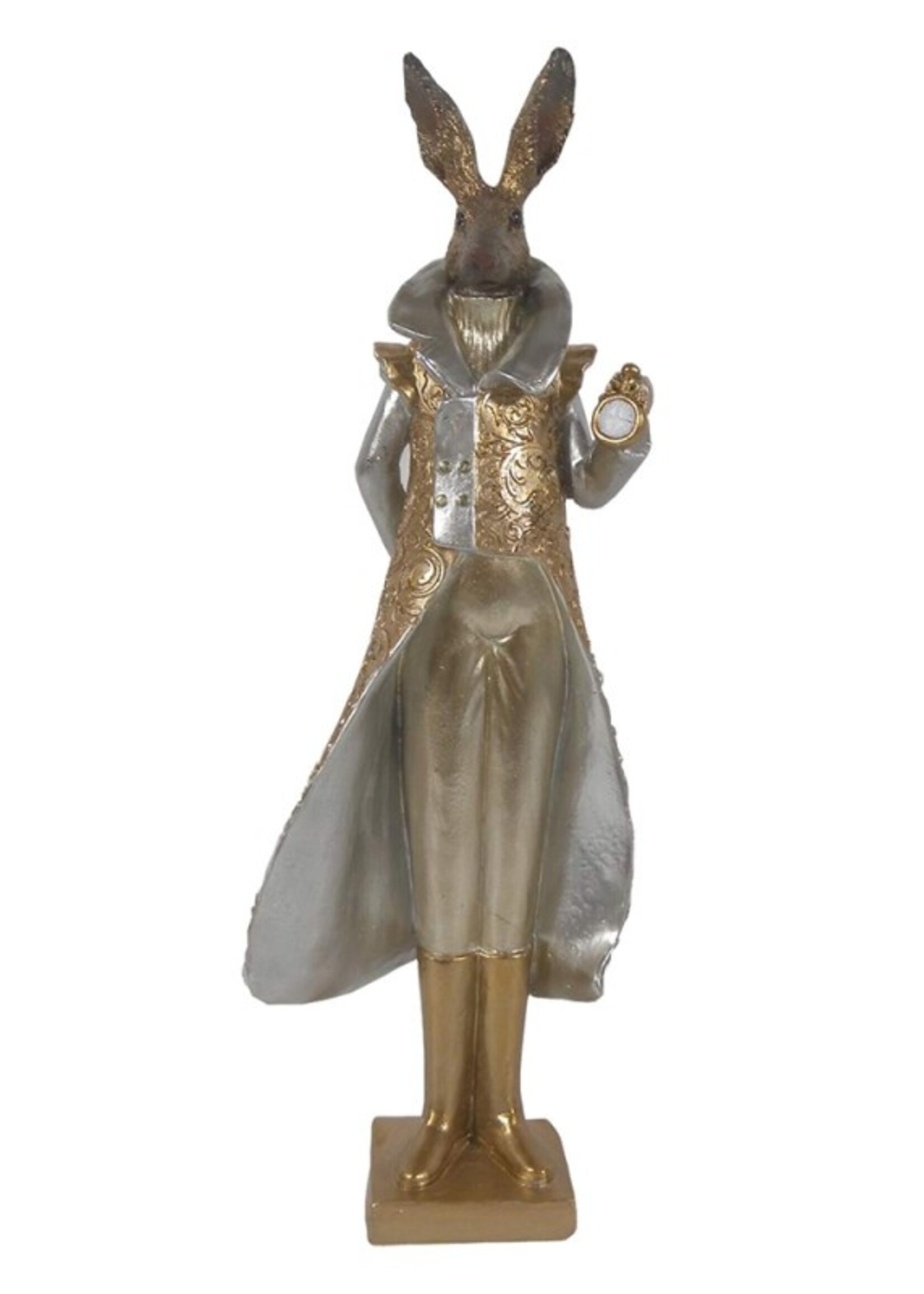 Clayre & Eef Décoration lapin 11*8*33 cm 6PR3597