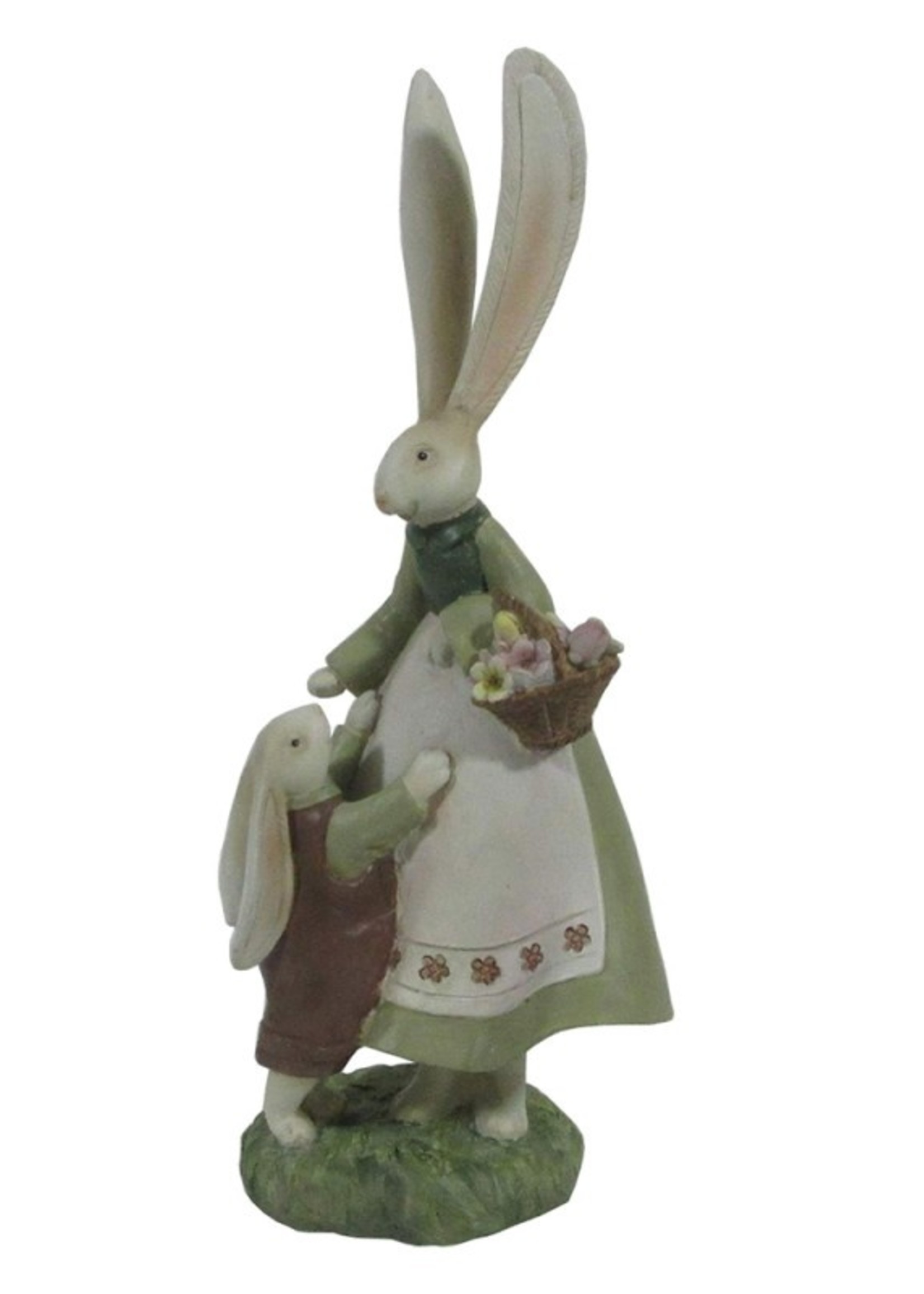 Clayre & Eef Decoratie konijnen 10*7*25 cm 6PR3567