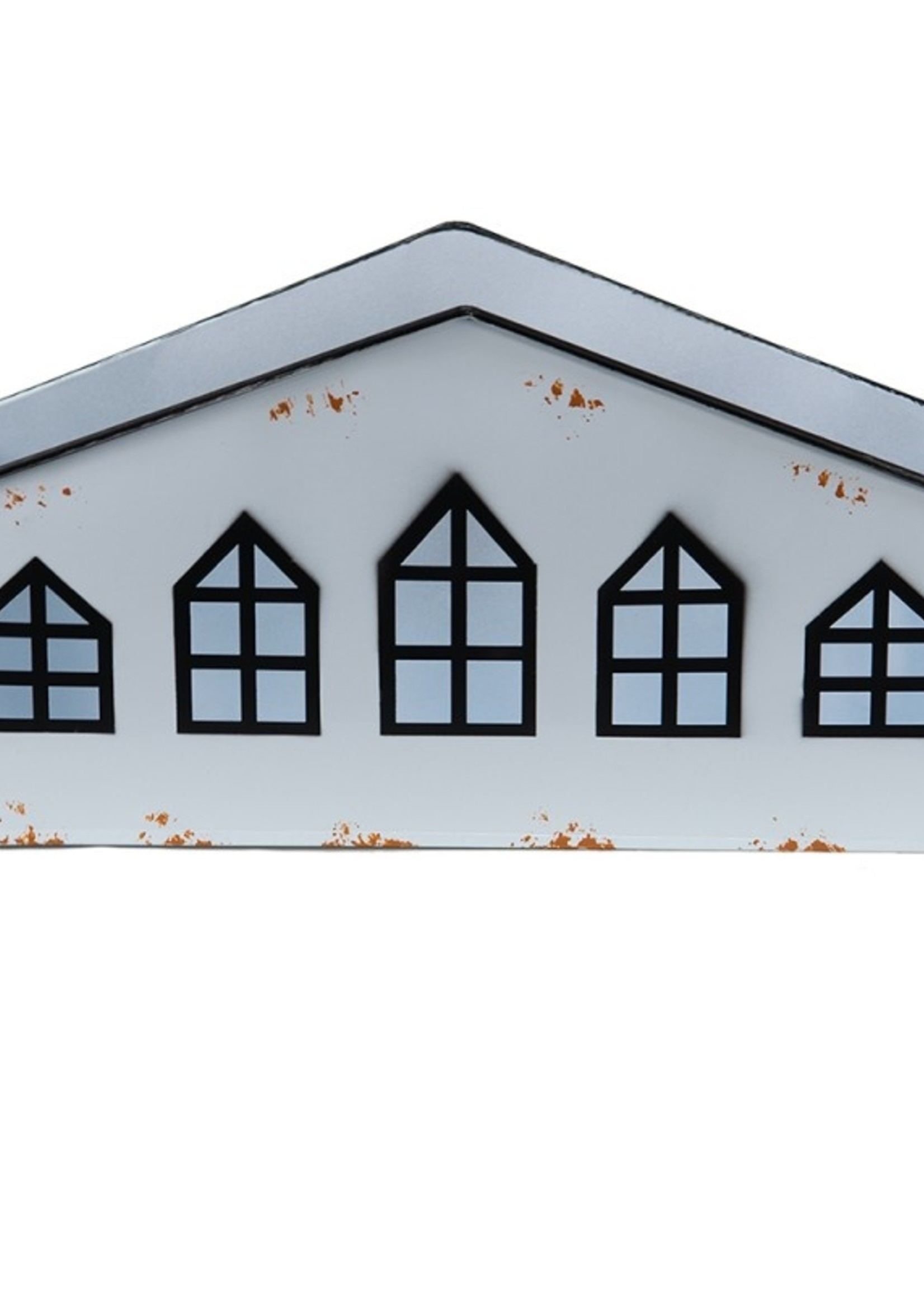 Clayre & Eef Witte Waxinelichthouder 36*12*18 cm 6Y4653