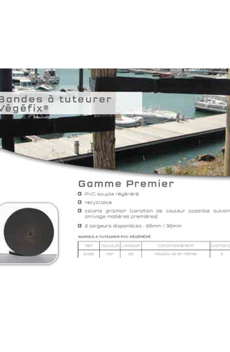 Bande à tuteurer PVC Recyclé noir