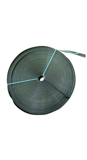 Bande à tuteurer PVC Recyclé noir 25m + 25x passants