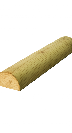 Demi rondin pin traité diamètre 7cm x 1m