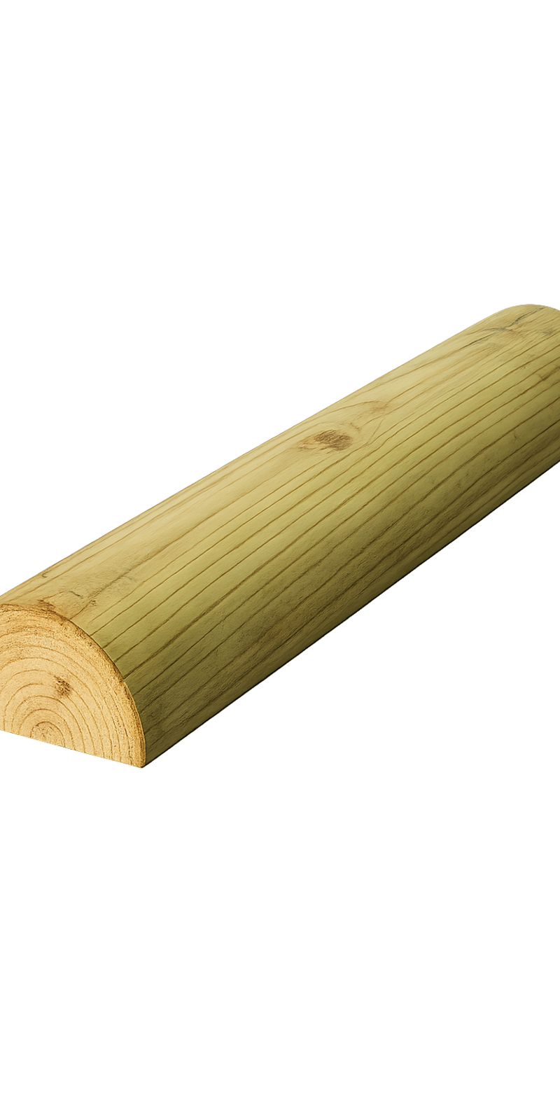 Demi rondin pin traité diamètre 7cm x 1m