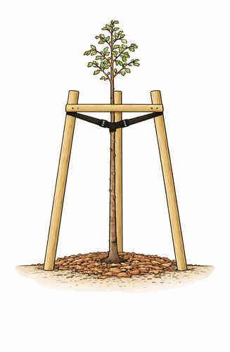 Demi rondin pin traité diamètre 7cm x 1m