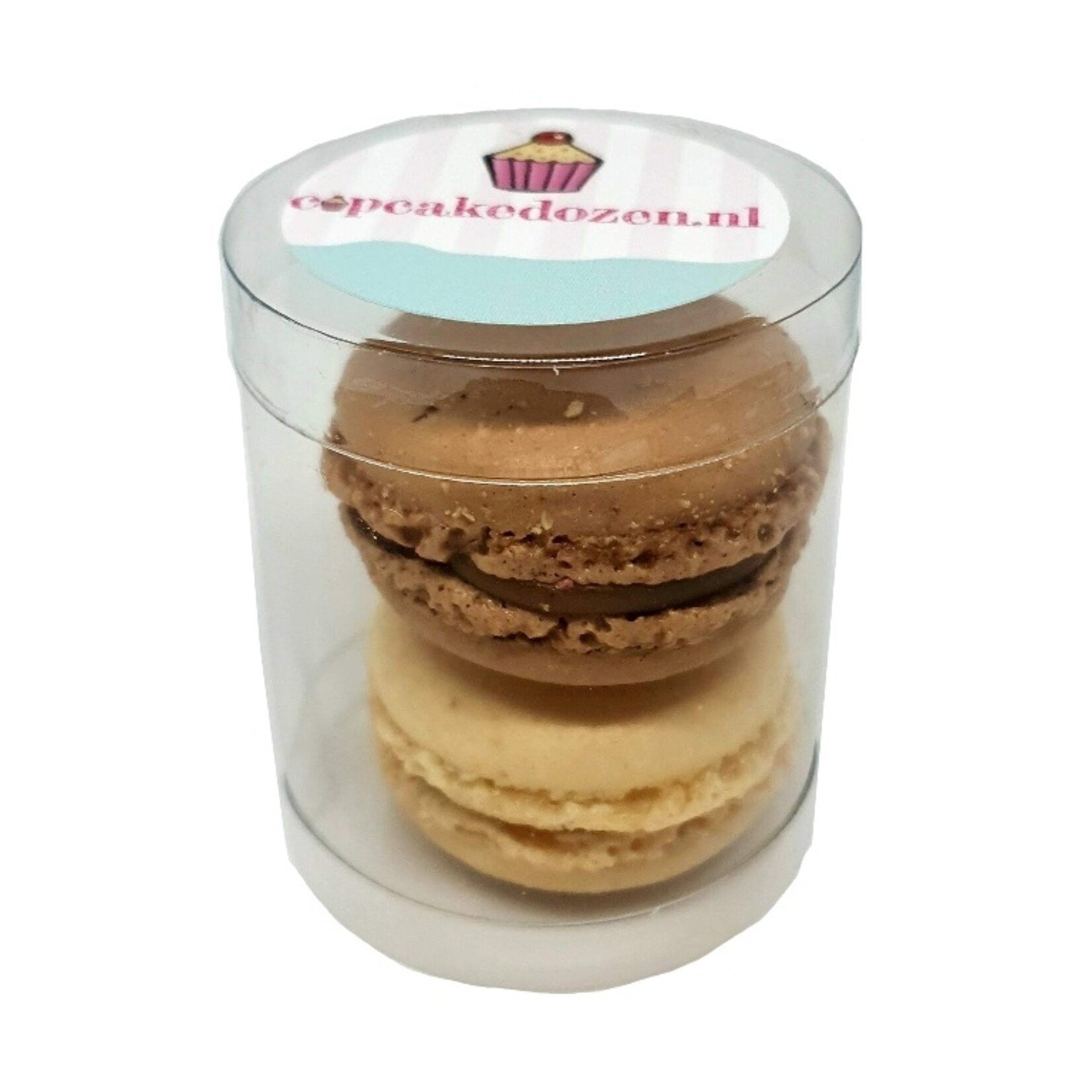 Cupcakedozen.nl Koker voor 2 macarons of 1 minicupcake (100 stuks)
