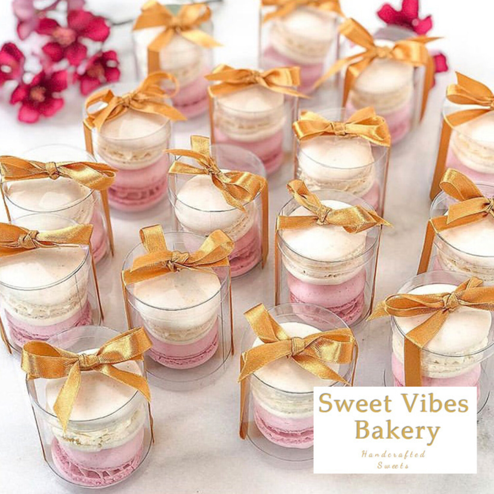 Cupcakedozen.nl Koker voor 2 macarons of 1 minicupcake (100 stuks)