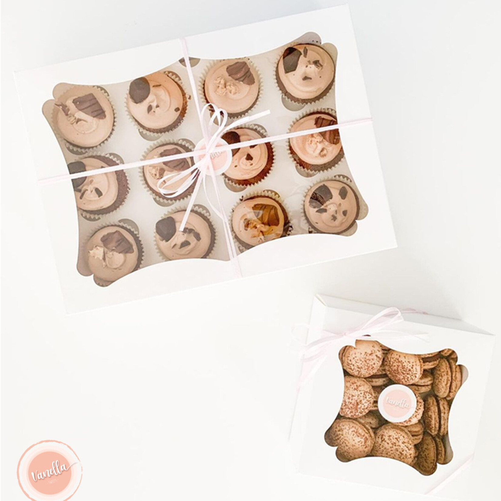 Cupcakedozen.nl Budget doos voor 12 cupcakes (per 25 stuks)