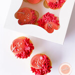 Cupcakedozen.nl Budget doos voor 4 cupcakes (25 st.)