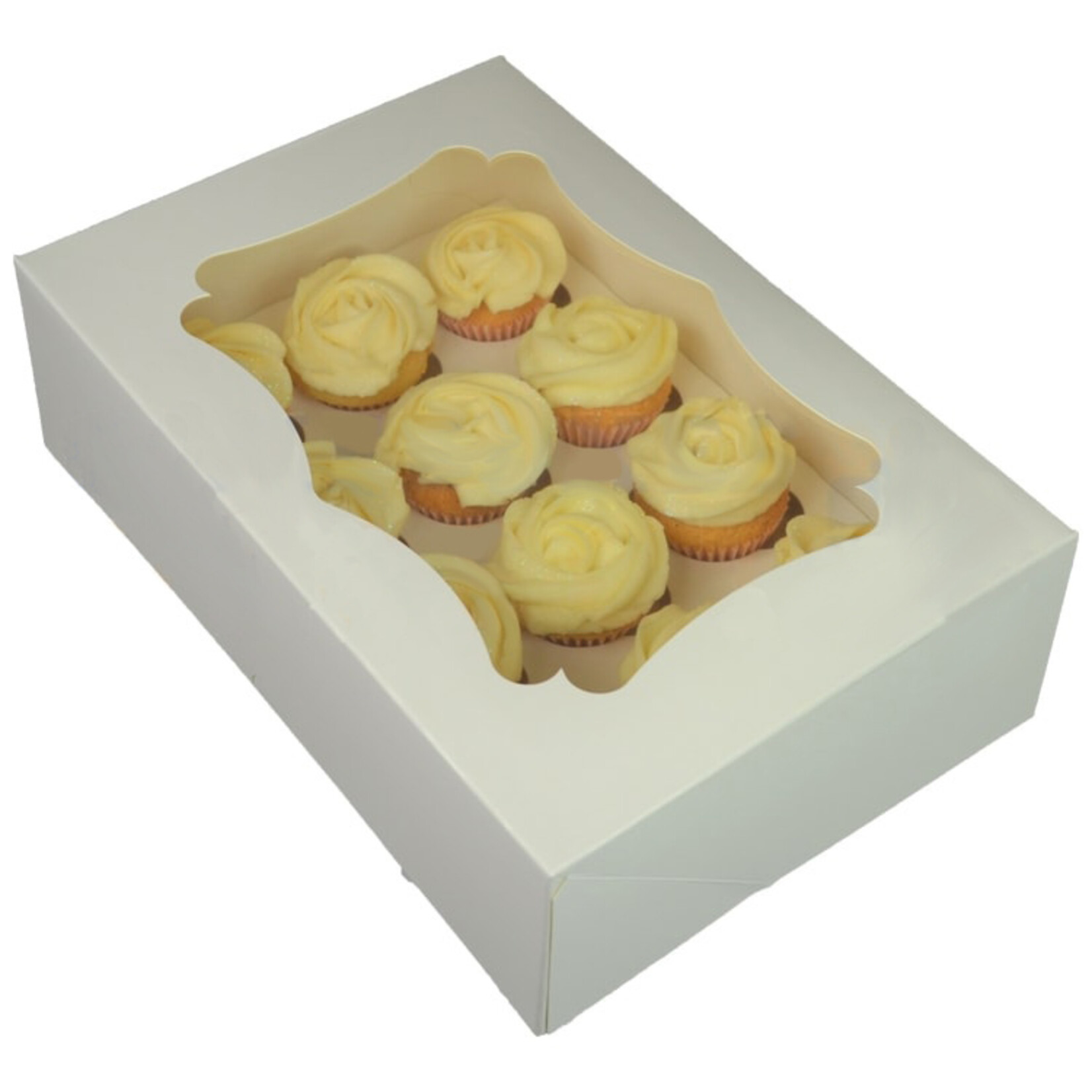 Cupcakedozen.nl Budget doos voor 12 minicupcakes (per 25 stuks)