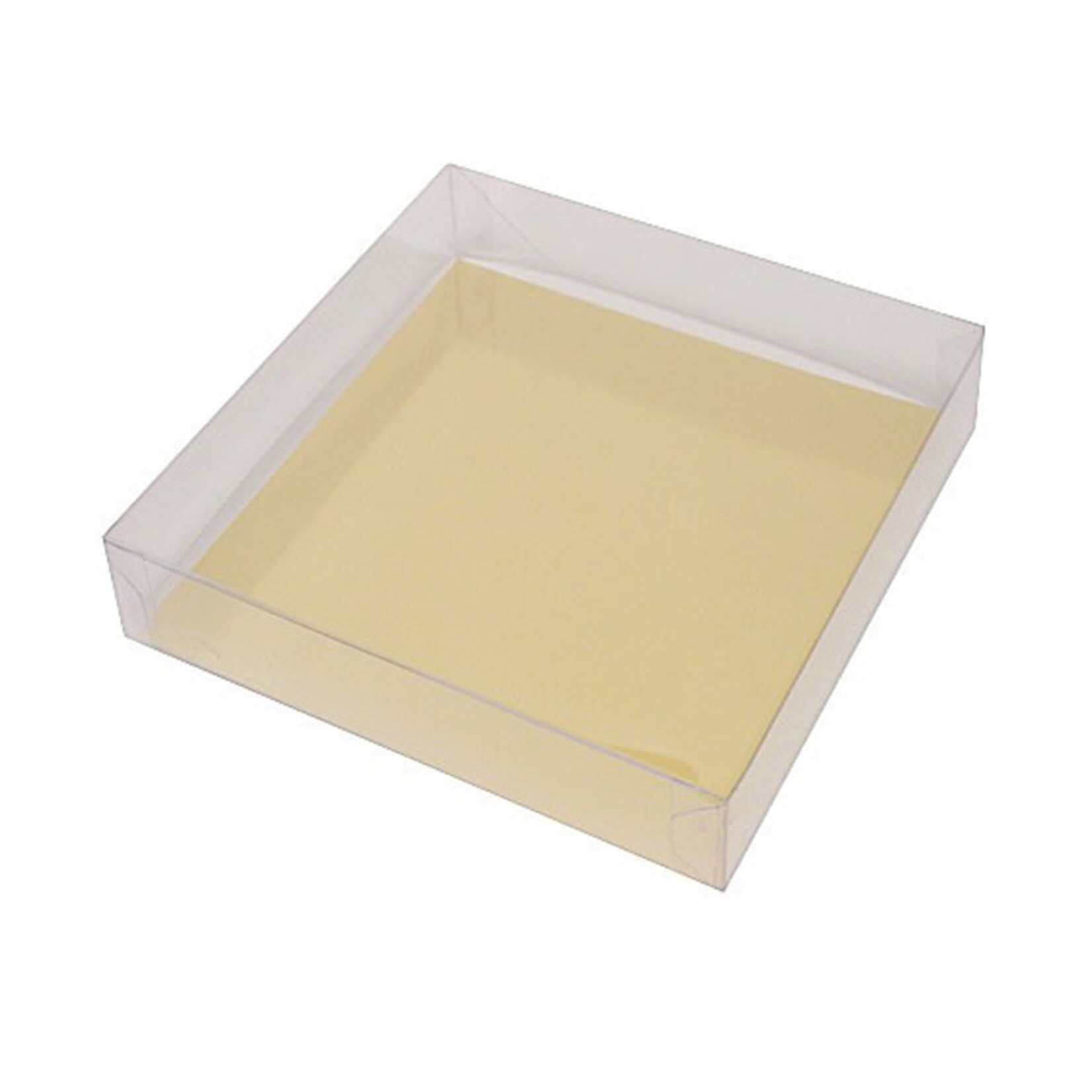 Cupcakedozen.nl Transparante doos vierkant - diverse maten (per 100 stuks)