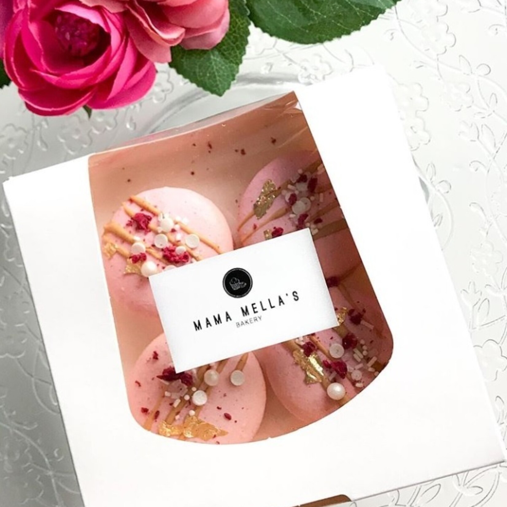 Cupcakedozen.nl biologisch wit doosje voor 1 donut, brownies, macarons, chocolade, etc. (per 250 stuks)