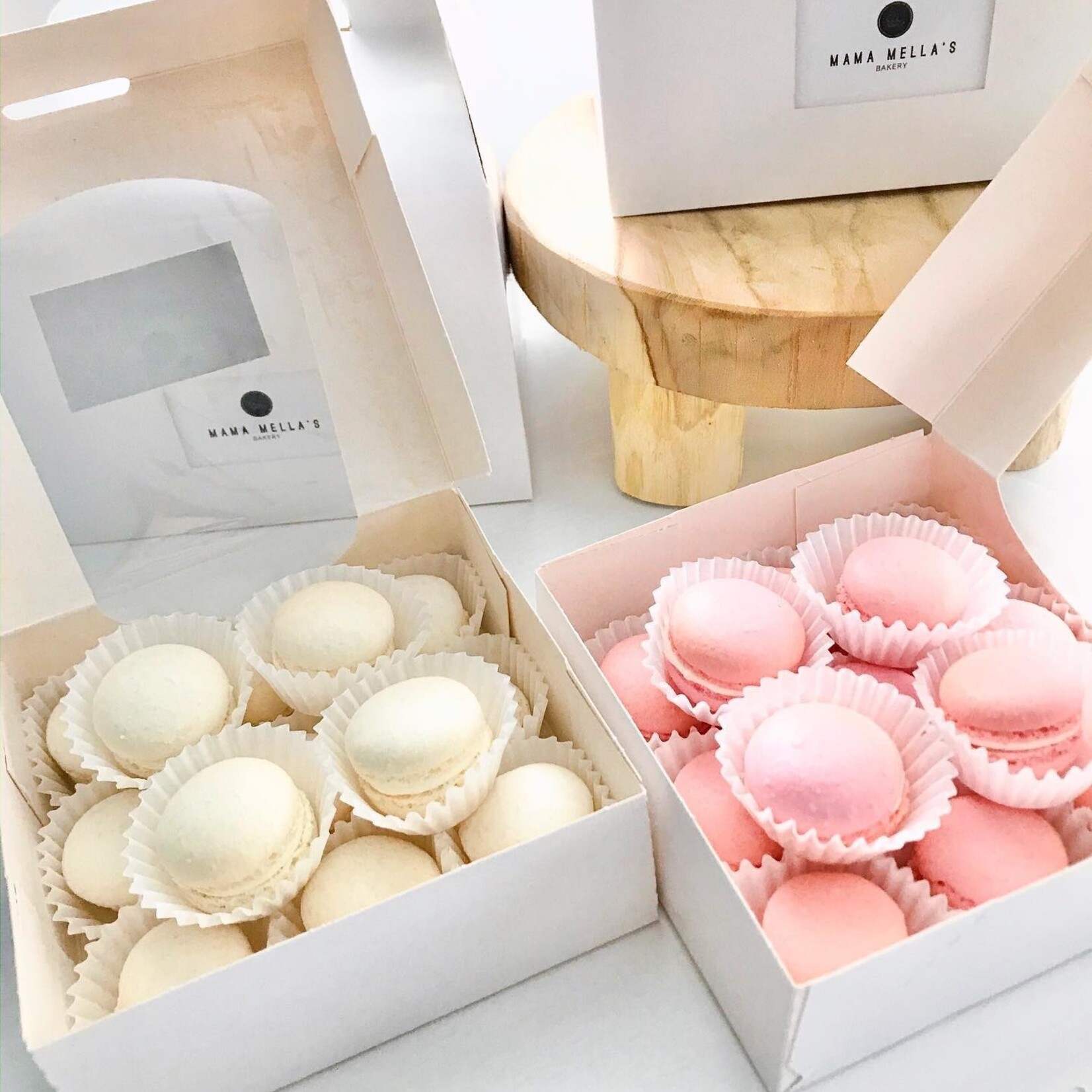 Cupcakedozen.nl biologisch wit doosje voor 1 donut, brownies, macarons, chocolade, etc. (per 250 stuks)