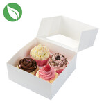 Cupcakedozen.nl Biologische doos voor 4 cupcakes / minicupcakes (25 st.)