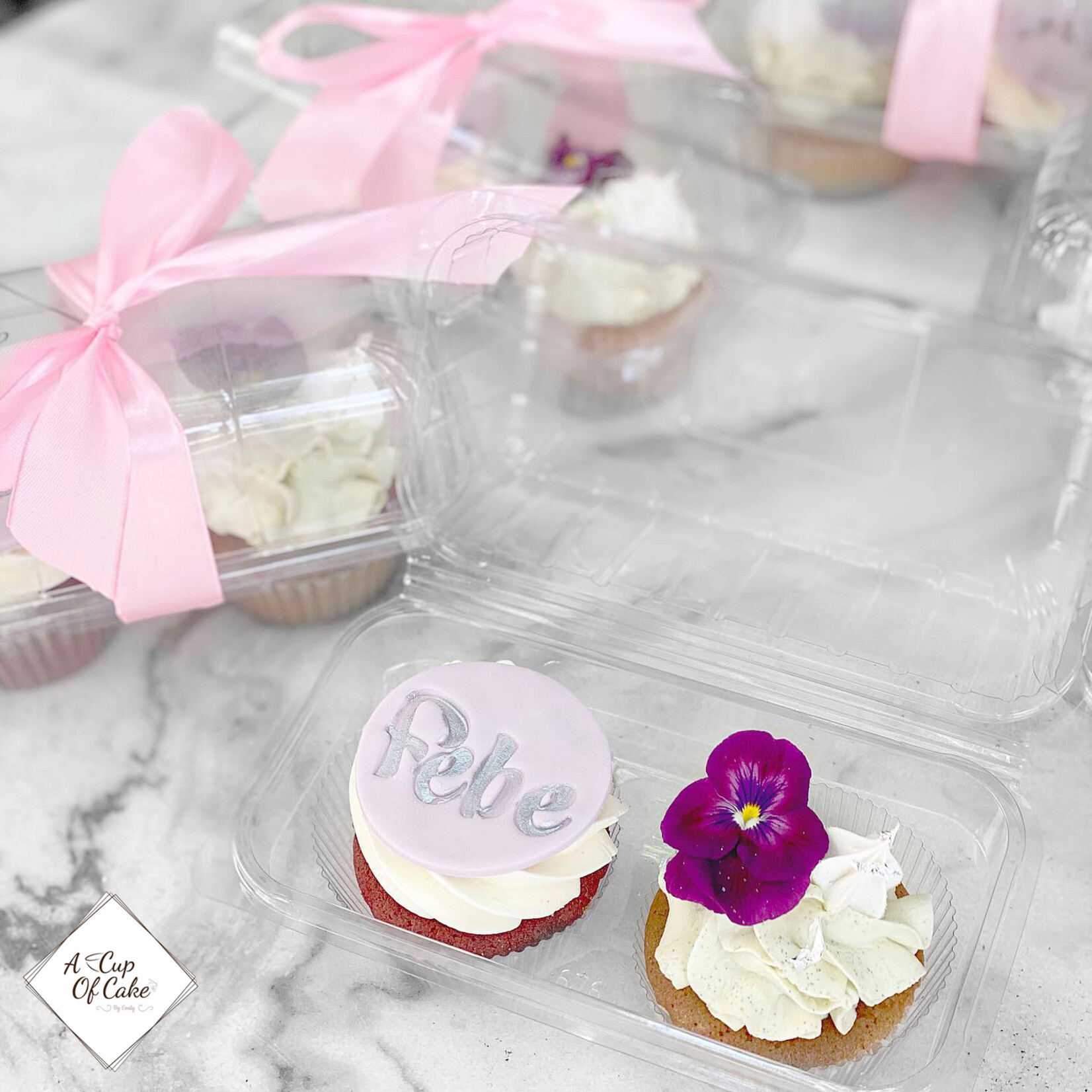 Cupcakedozen.nl Transparante doos voor 2 cupcakes (per 228 stuks)