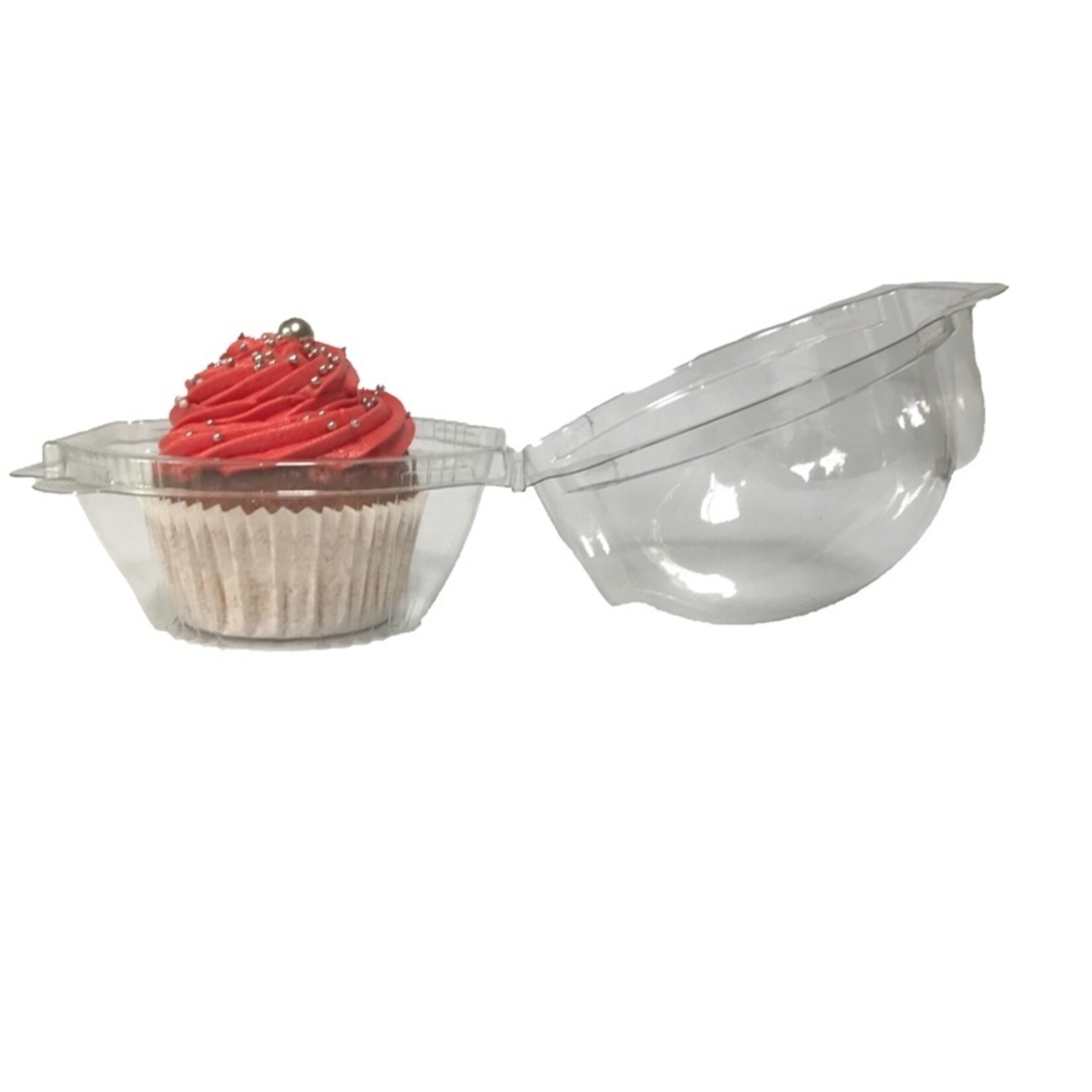 Cupcakedozen.nl Transparante doos voor 1 cupcake - extra hoog (per 480 stuks)