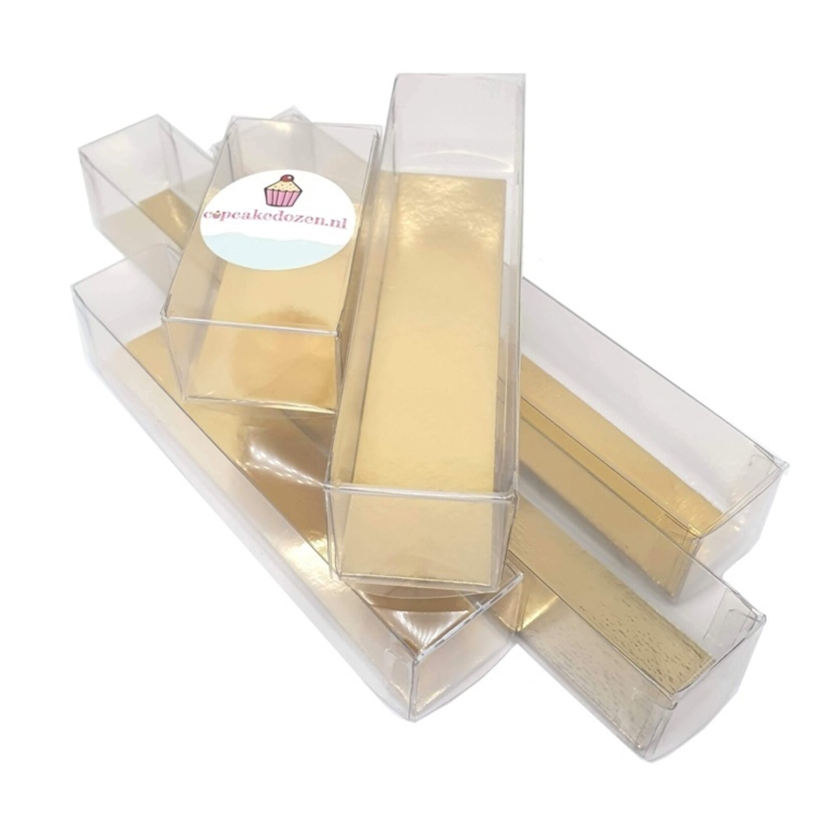 Cupcakedozen.nl Transparante balk in diverse maten (per 100 stuks)