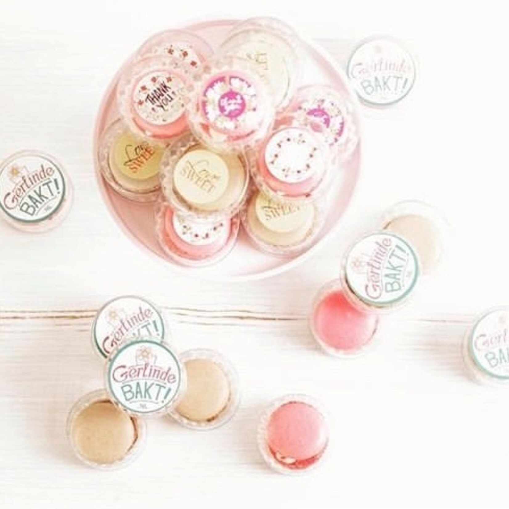 Cupcakedozen.nl Koker voor 1 macaron (100 stuks)