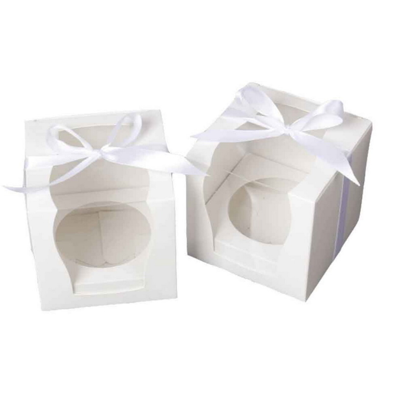 Cupcakedozen.nl Doos voor 1 cupcake met extra groot venster(per 50 stuks)