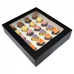 Cupcakedozen.nl Zwarte doos voor 24 minicupcakes (25 st.)